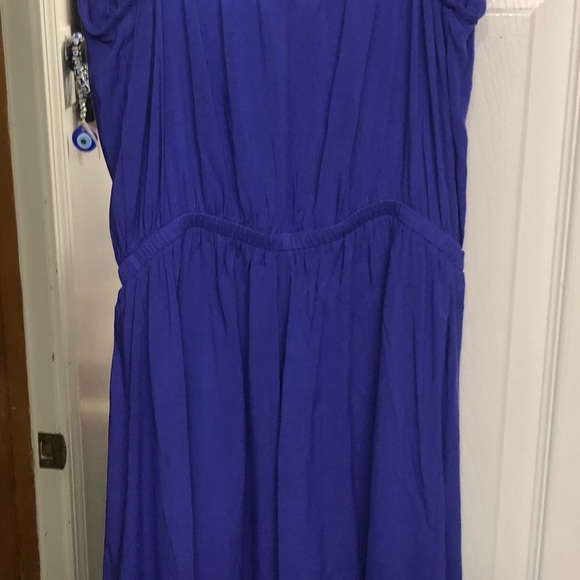 Express X-Small purple / violet adjustable faux wrap mini dress super cute - Picture 8 of 12